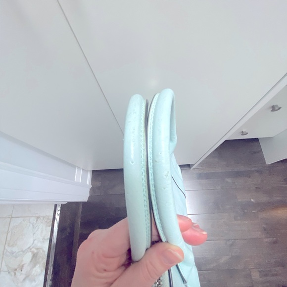 Baby blue Leather Coach handbag - Picture 6 of 6